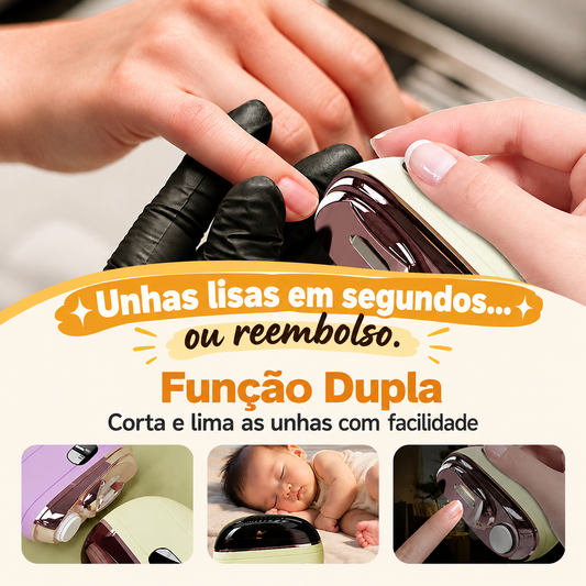 ✂️ 54 % DE DESCONTO AGORA MESMO! 💅Cortador de unhas e polidor elétrico inteligente 2 em 1🌟
