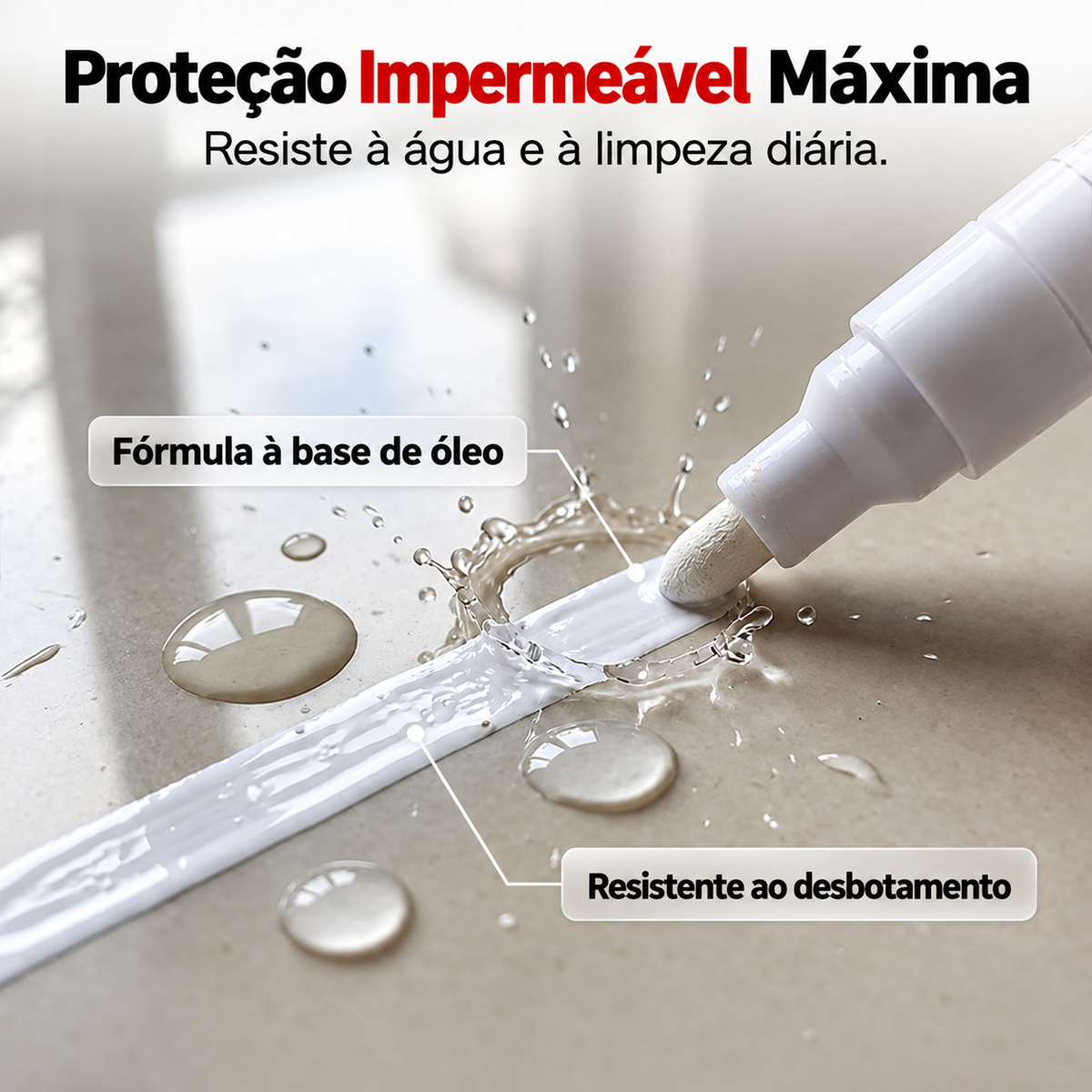 ✨ Renove as juntas dos azulejos em poucos segundos – Marcador à prova de água de precisão para a renovação da casa! ✨