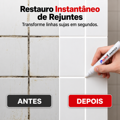 ✨ Renove as juntas dos azulejos em poucos segundos – Marcador à prova de água de precisão para a renovação da casa! ✨